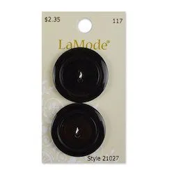 1 1/8" Black Buttons | LaMode