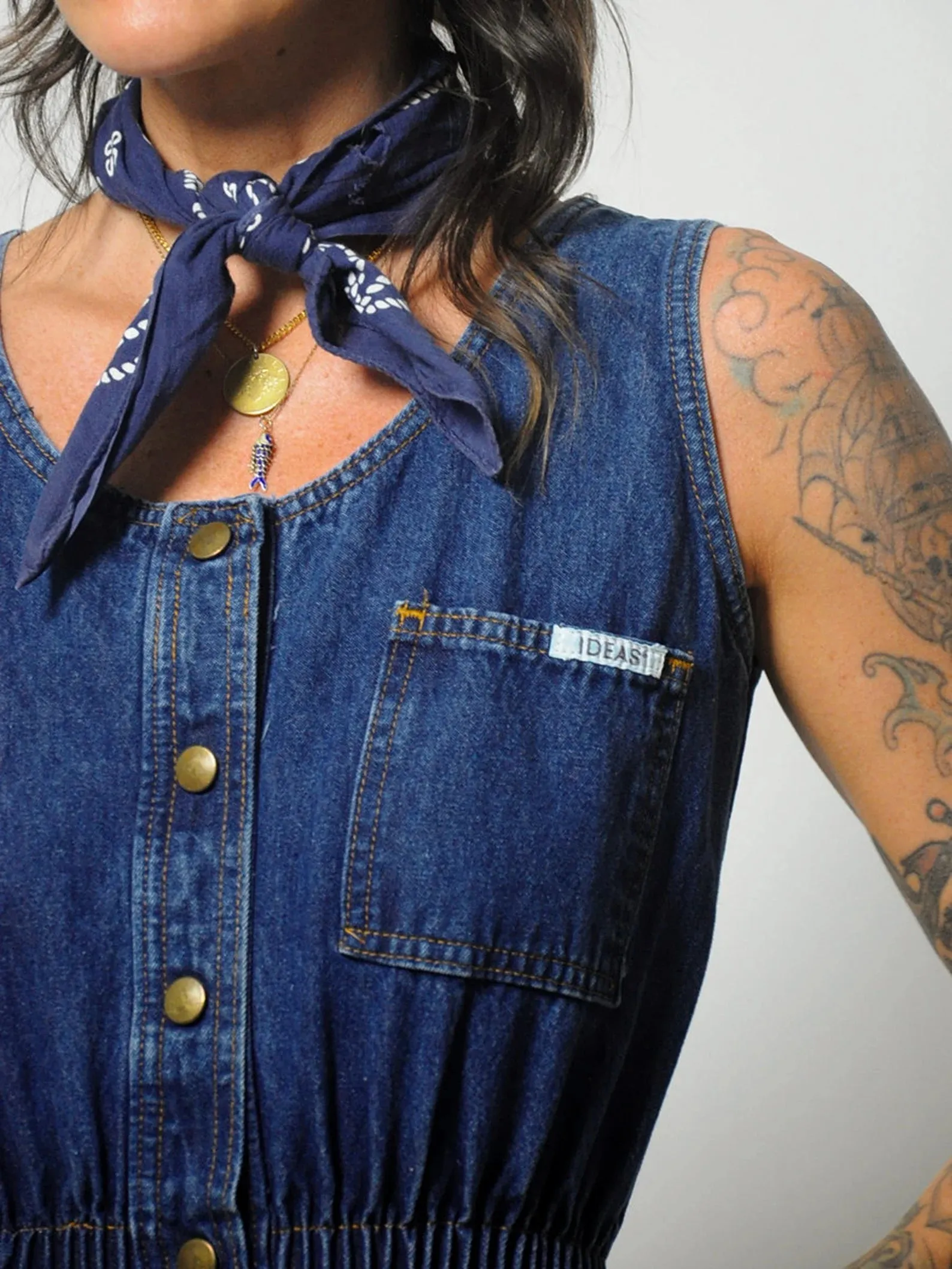 1980's Dreams Denim Jumpsuit