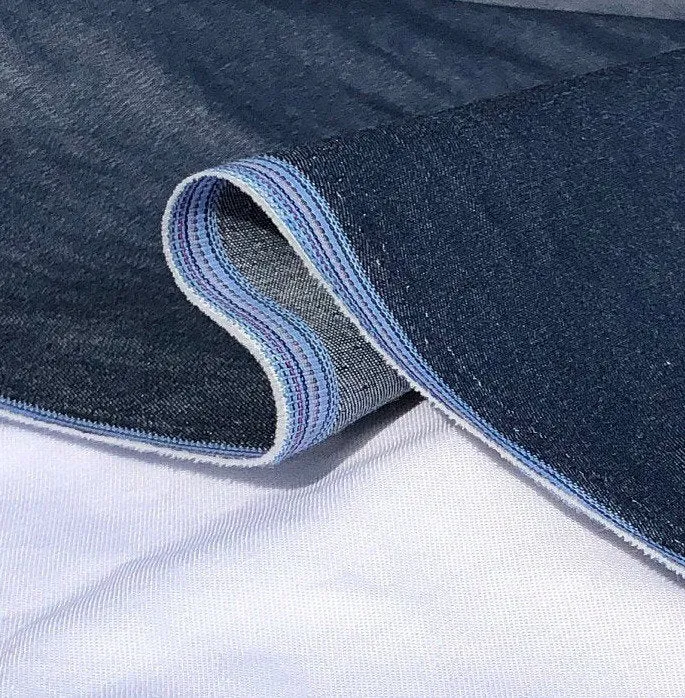 58" 100% Cotton Pima Chambray Denim 6 OZ Dark Blue Apparel Woven Fabric By the Yard