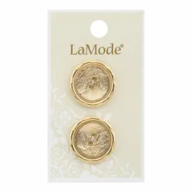 7/8" Gold Metal Buttons | LaMode