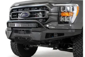 Addictive Desert Designs Honeybadger Front Bumper w/ Top Hoop - F150