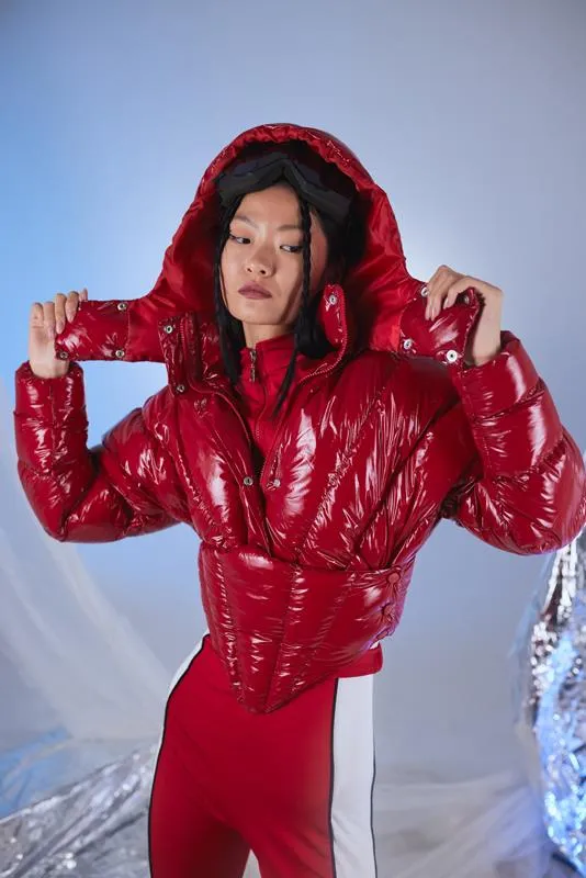 Aida Inflatable Coat Red