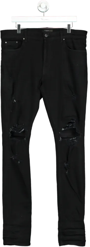 Amiri Black Distressed Skinny Jeans XXS