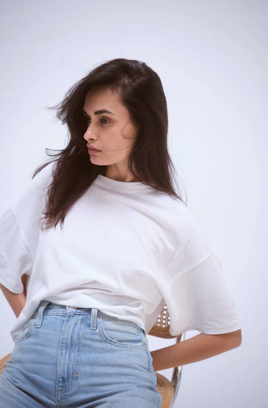 AMO Denim Adore Tee in White