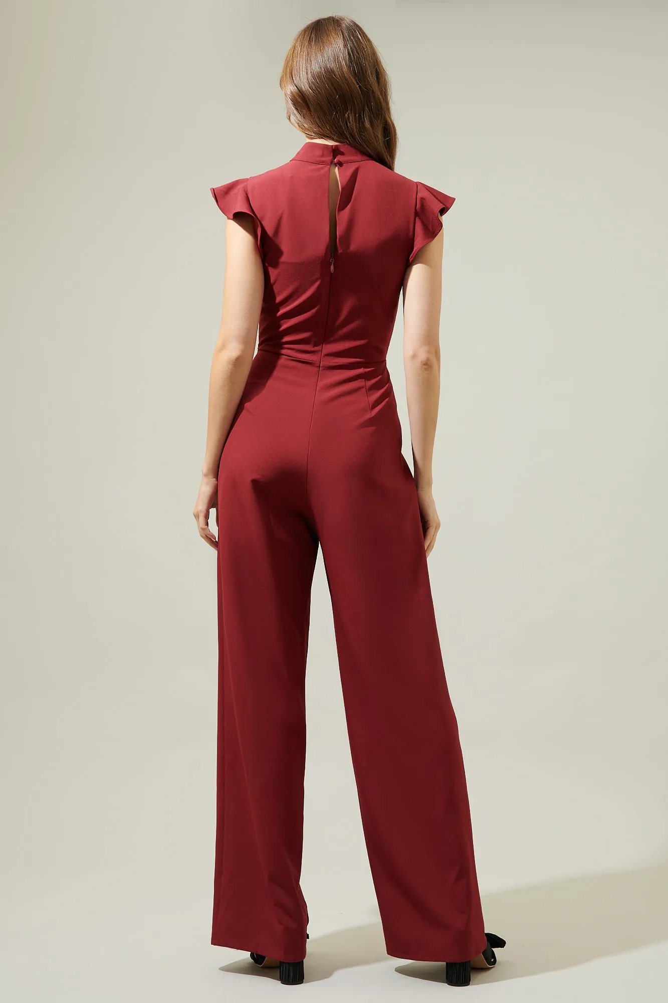 Arabella Mock Neck Wide Leg Jumpsuit