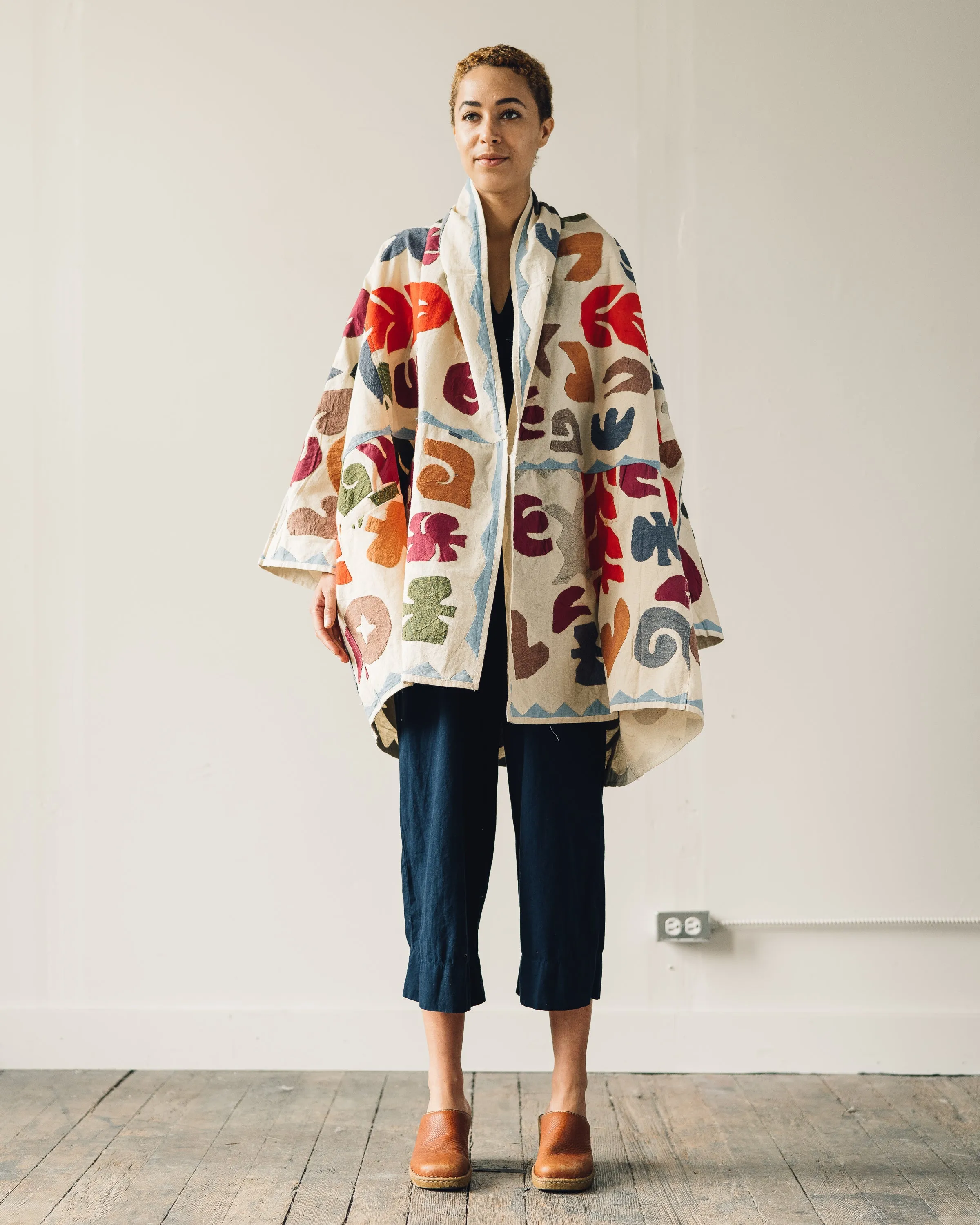 Atelier Delphine Embroidered Haori Coat, Faded