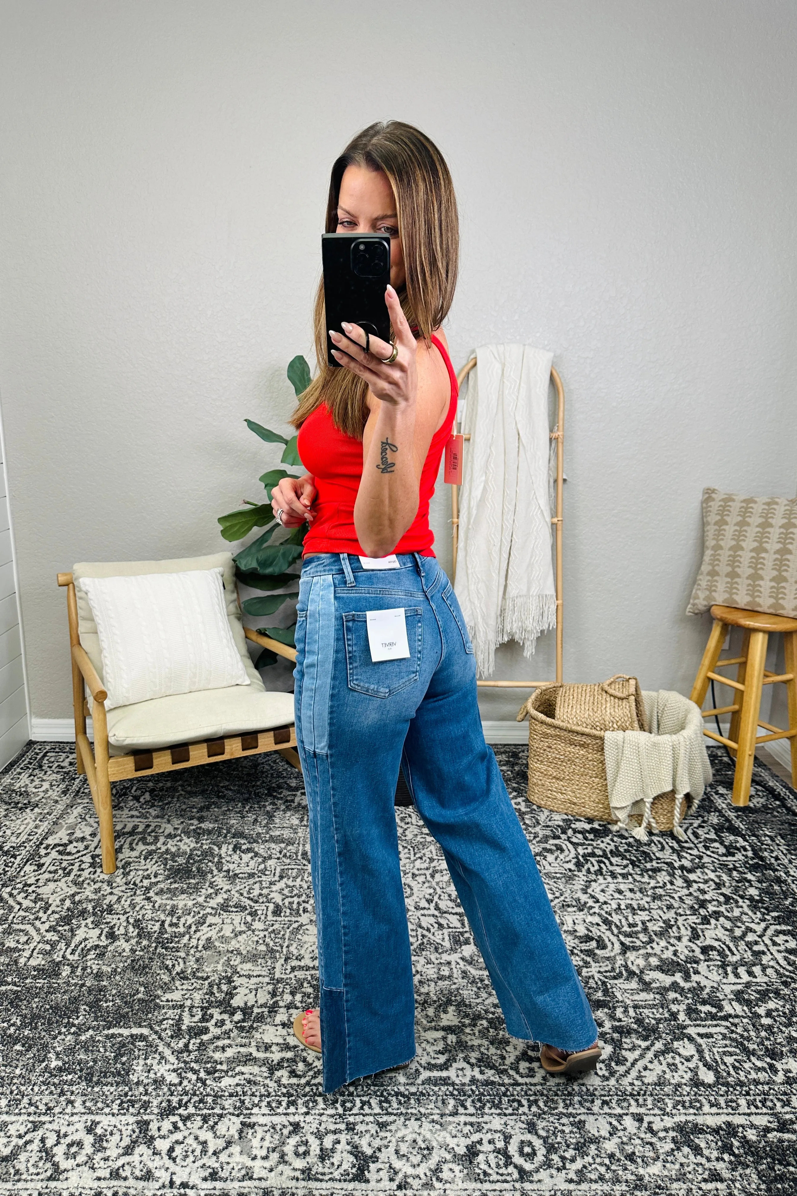 Atlas High Rise Wide Leg Jeans