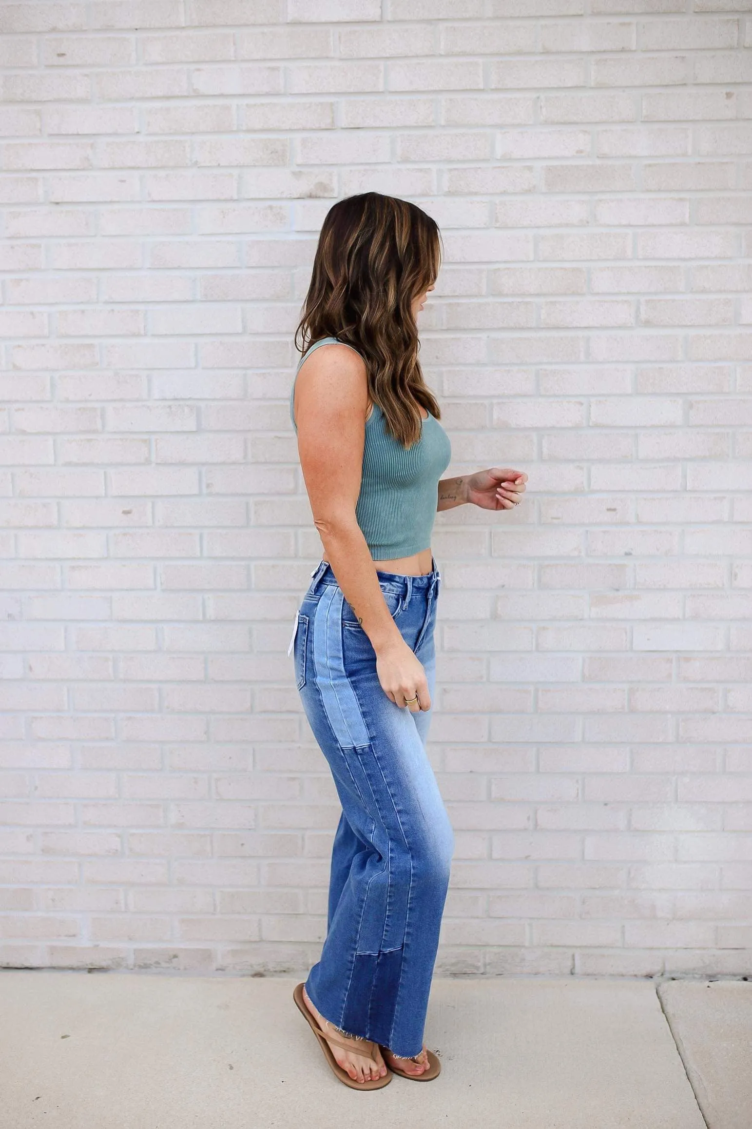 Atlas High Rise Wide Leg Jeans