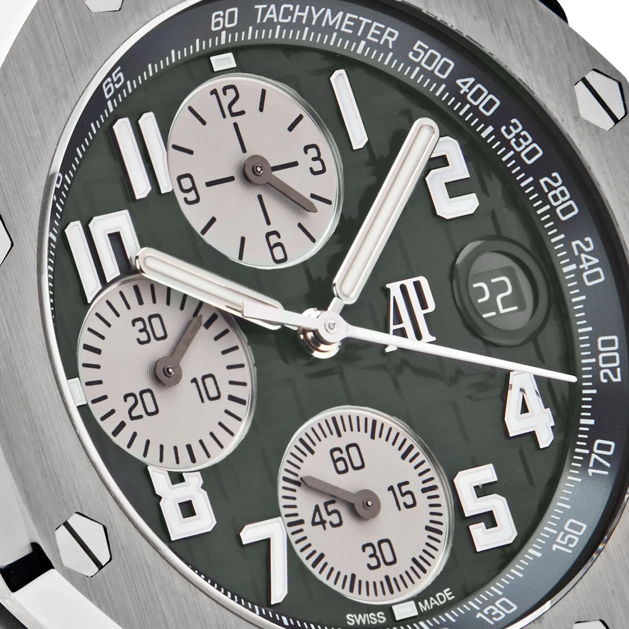 Audemars Piguet Royal Oak Offshore 26238TI.OO.A056CA.01 Chronograph Titanium Green Dial