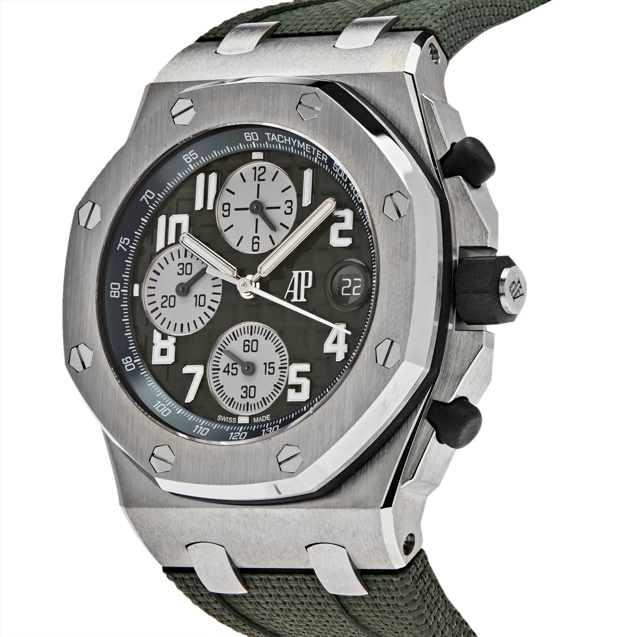 Audemars Piguet Royal Oak Offshore 26238TI.OO.A056CA.01 Chronograph Titanium Green Dial