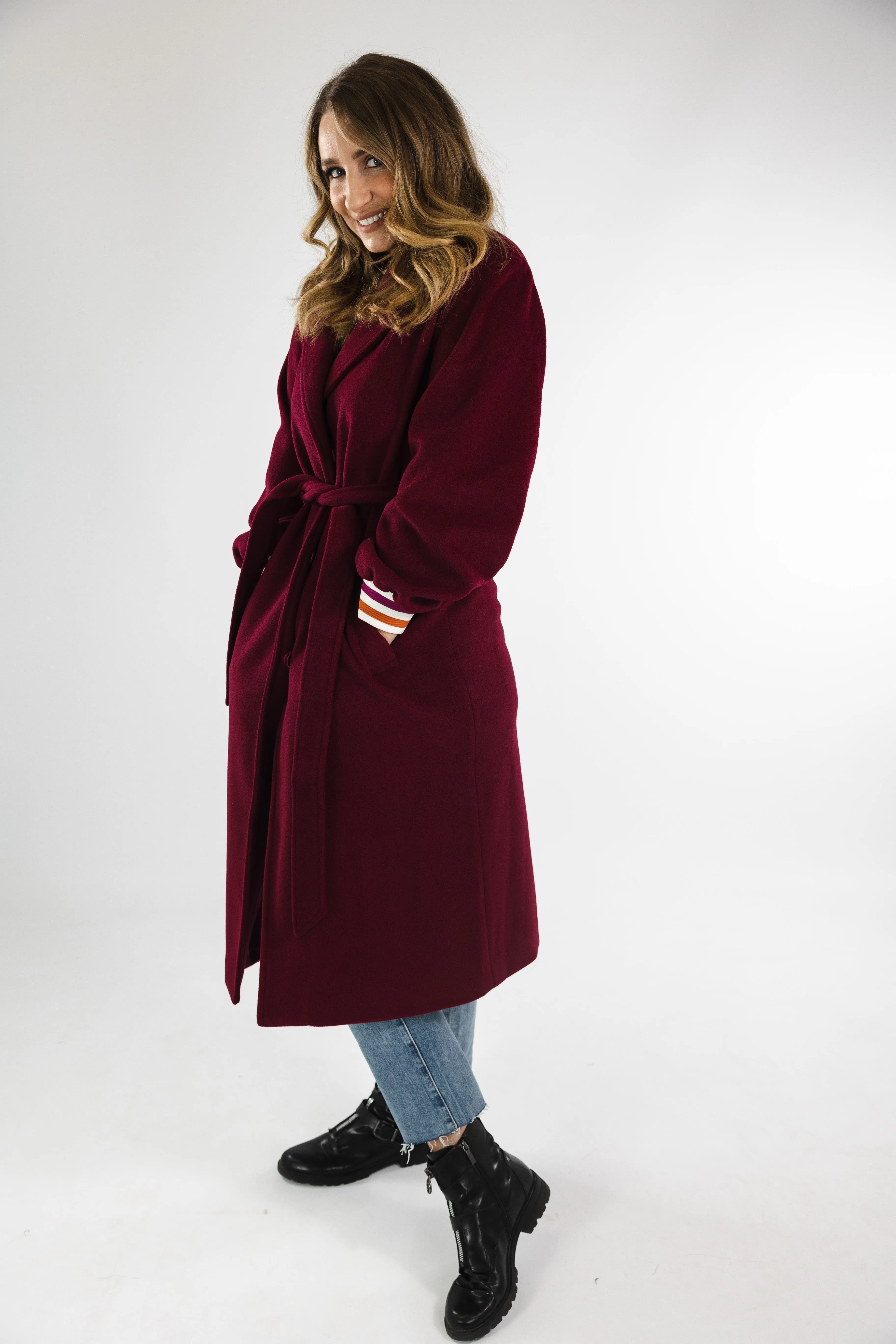 Aurelia Coat (Burgundy)