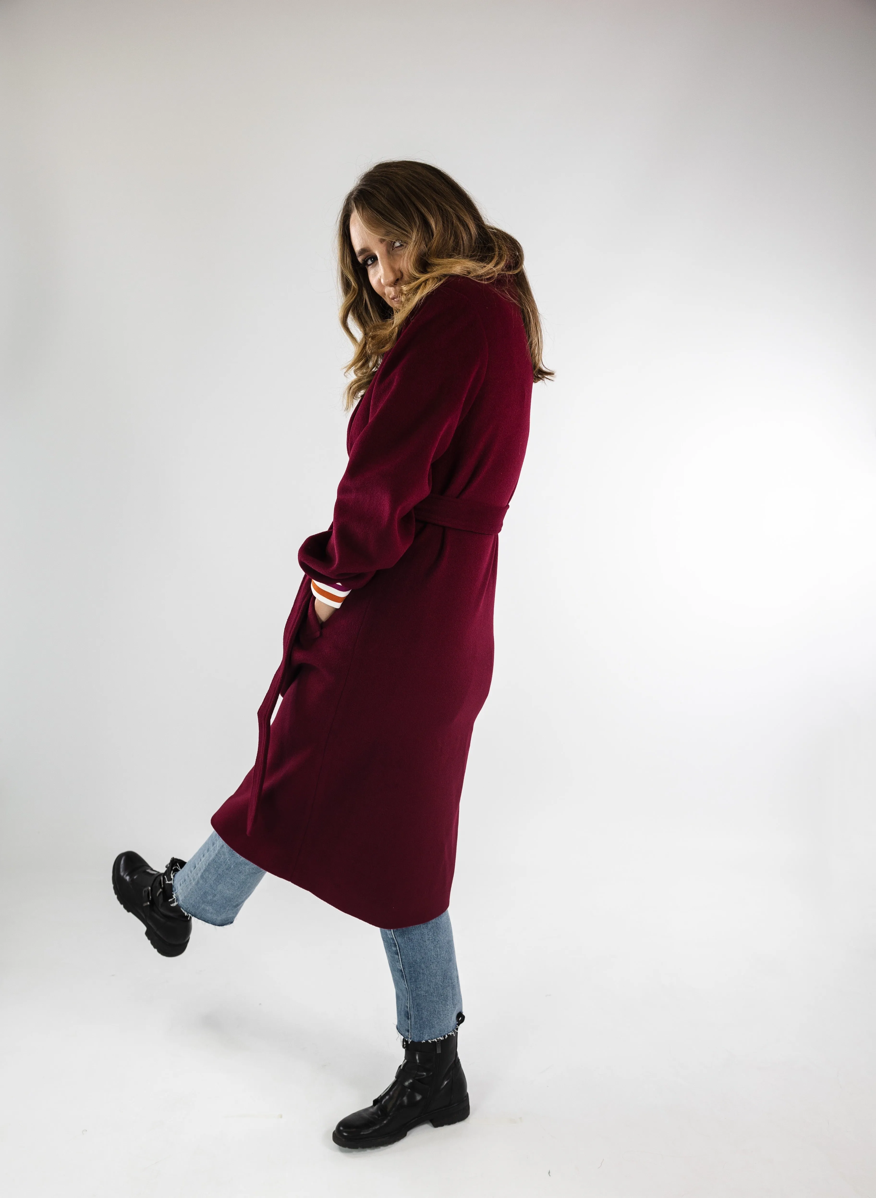 Aurelia Coat (Burgundy)