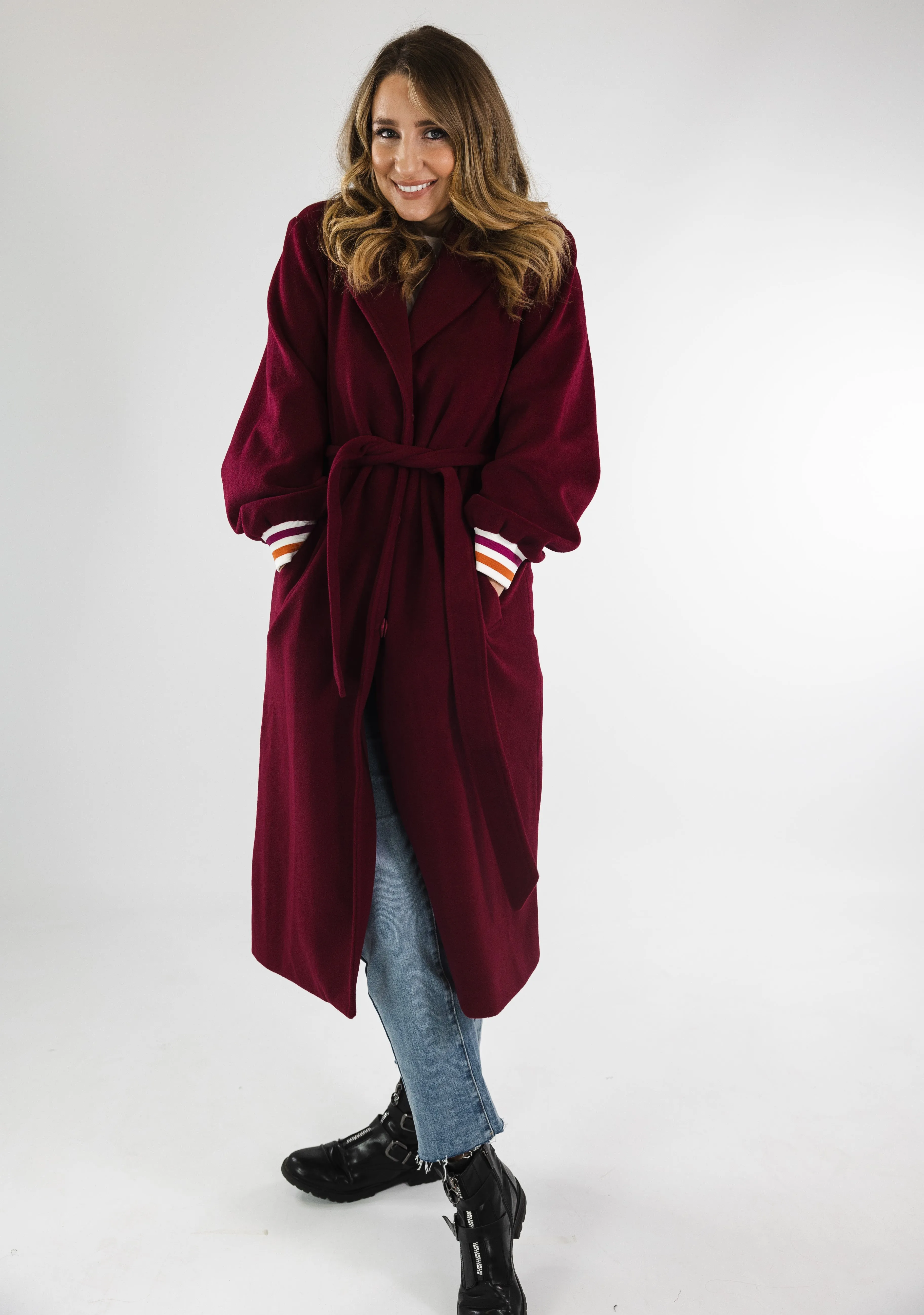 Aurelia Coat (Burgundy)