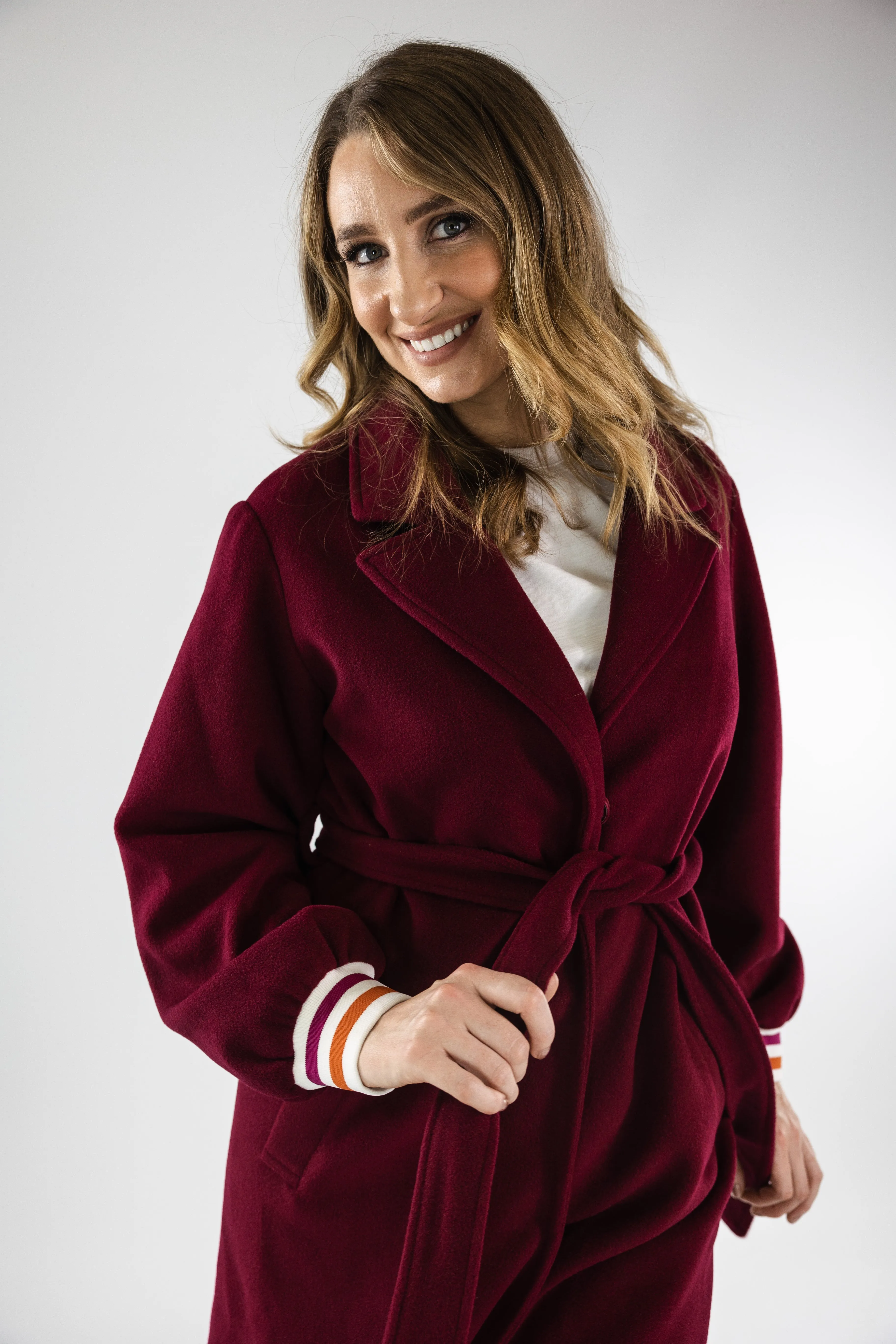 Aurelia Coat (Burgundy)