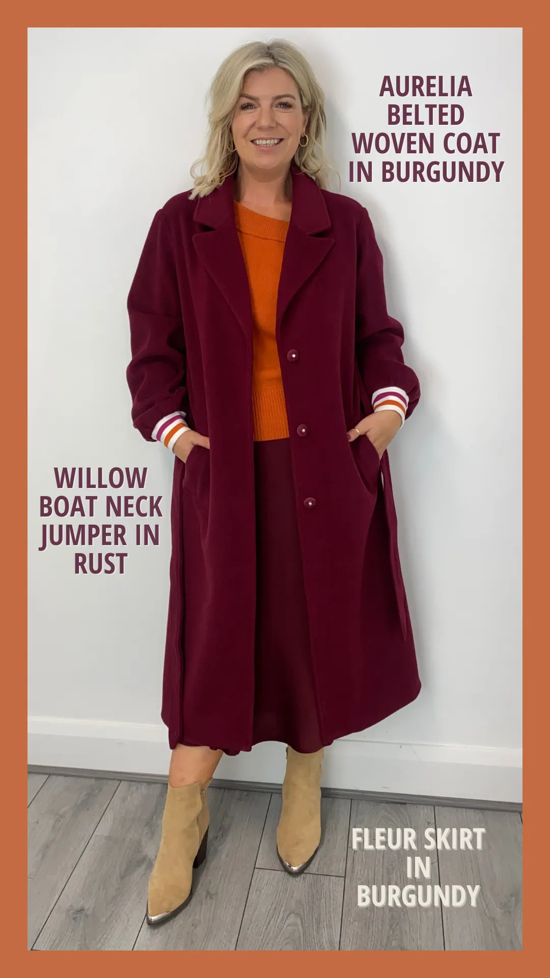 Aurelia Coat (Burgundy)