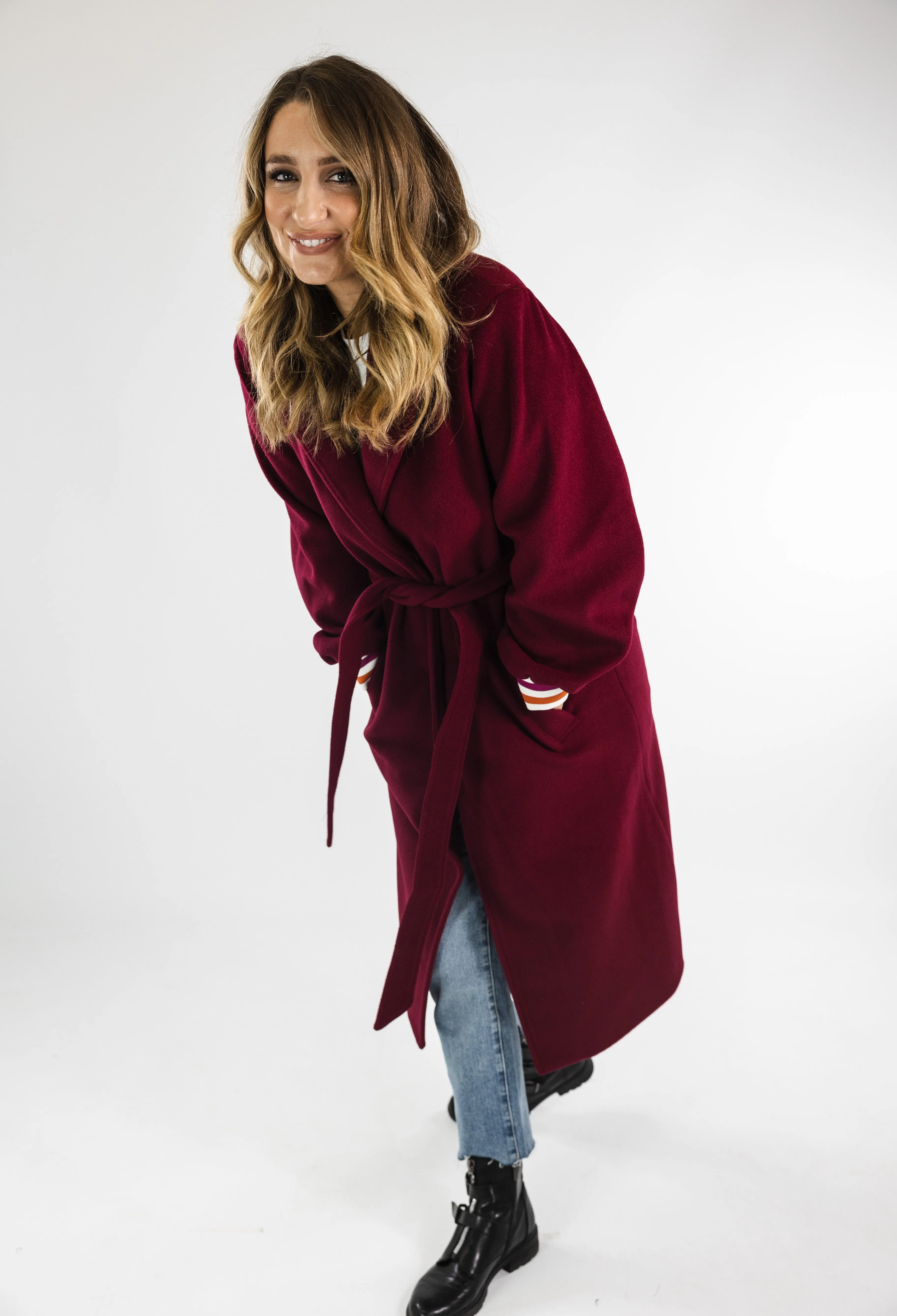 Aurelia Coat (Burgundy)