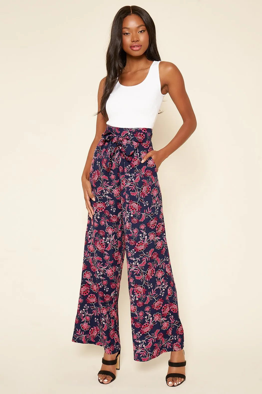 Aurora Floral Wide Leg Pants