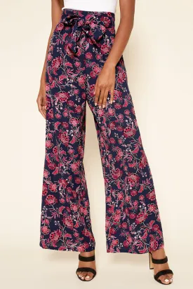 Aurora Floral Wide Leg Pants