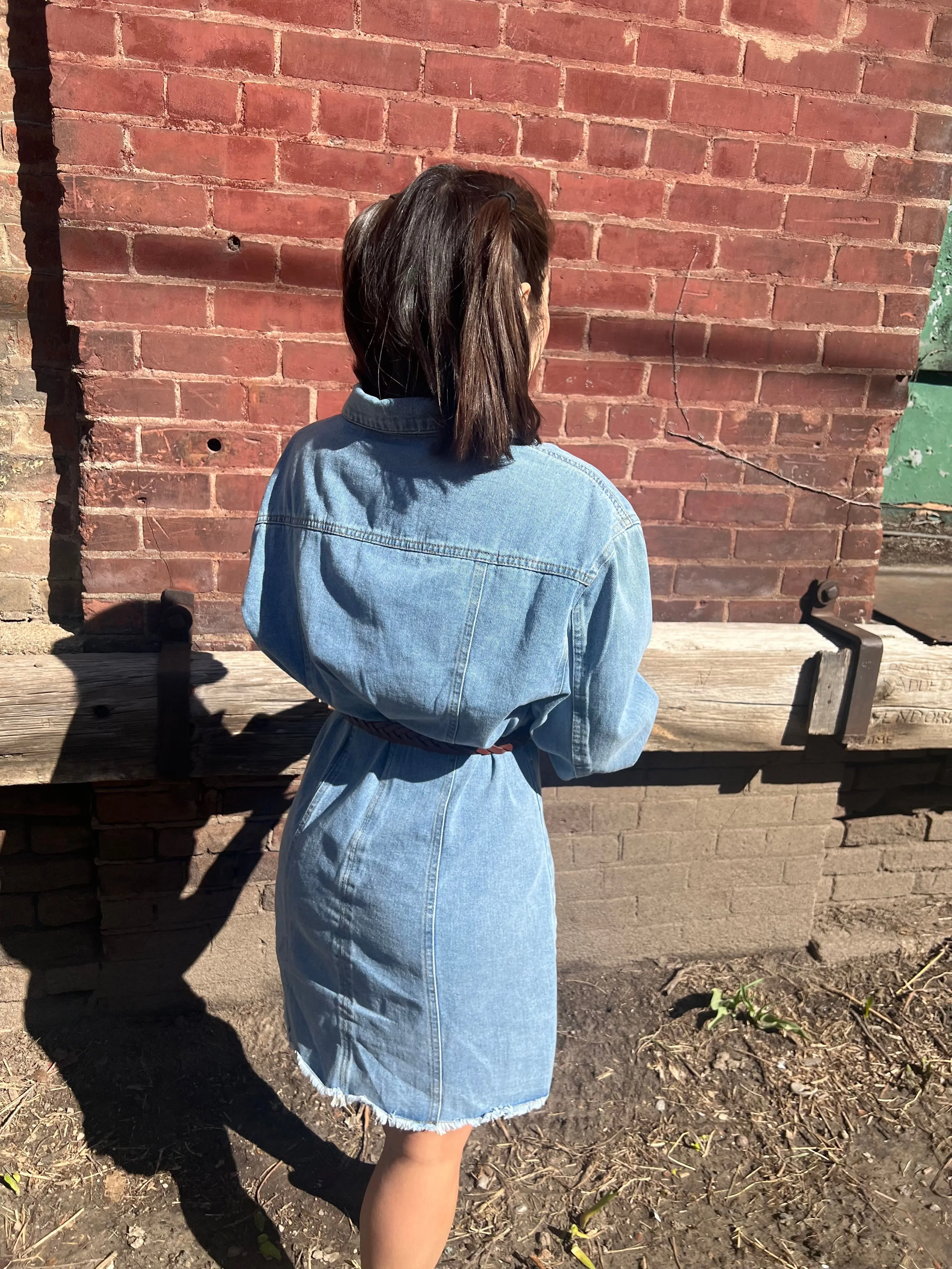 BALLY Denim shirt dress