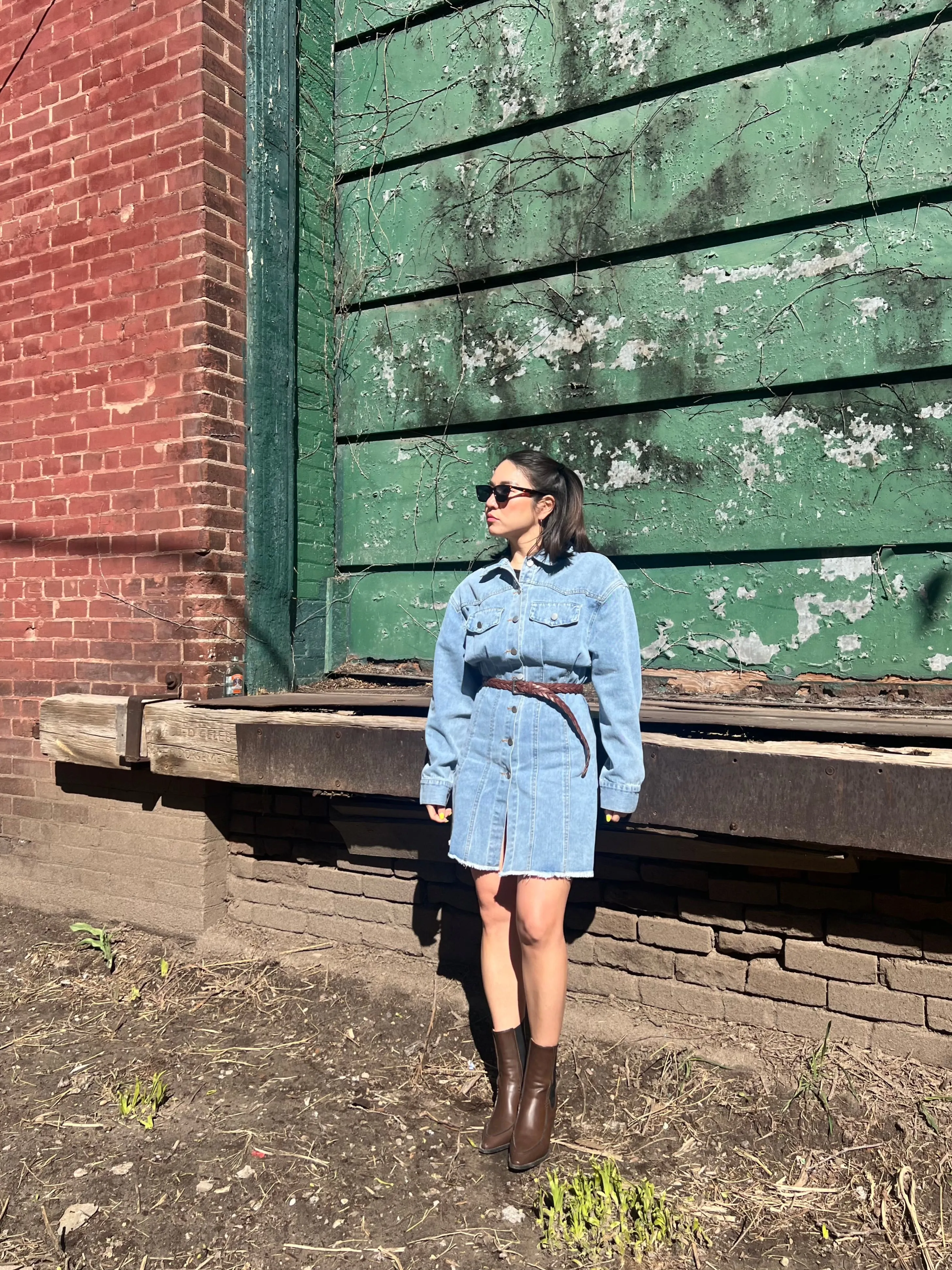 BALLY Denim shirt dress