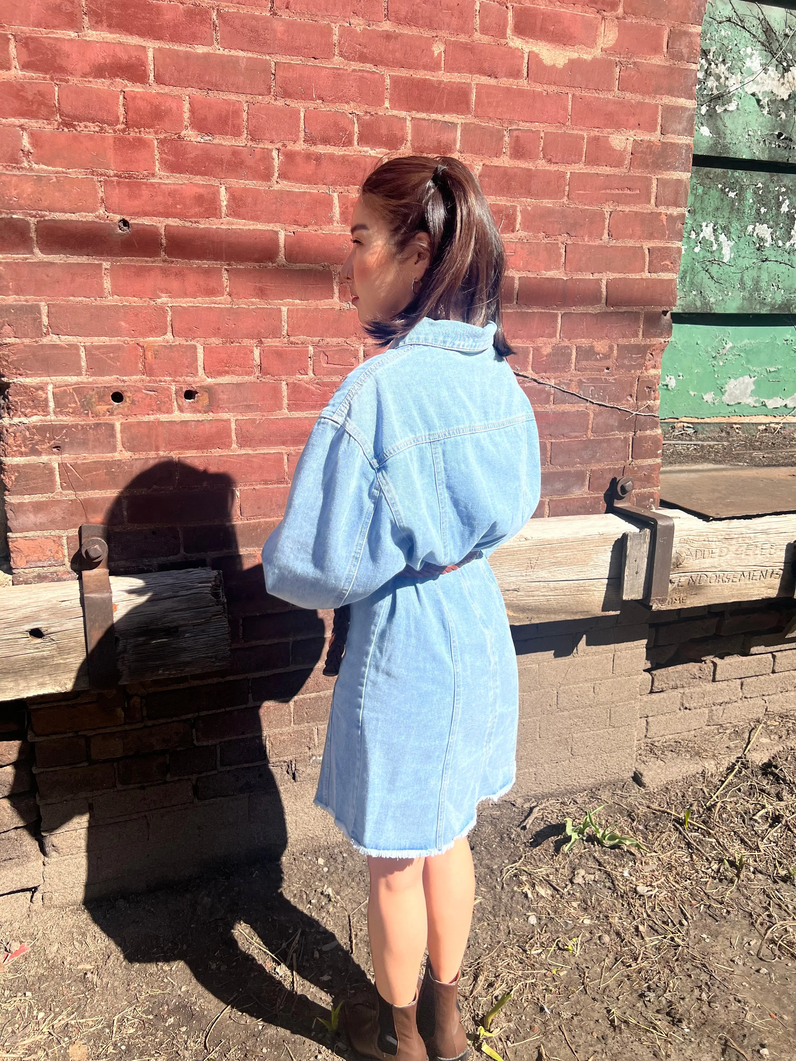 BALLY Denim shirt dress