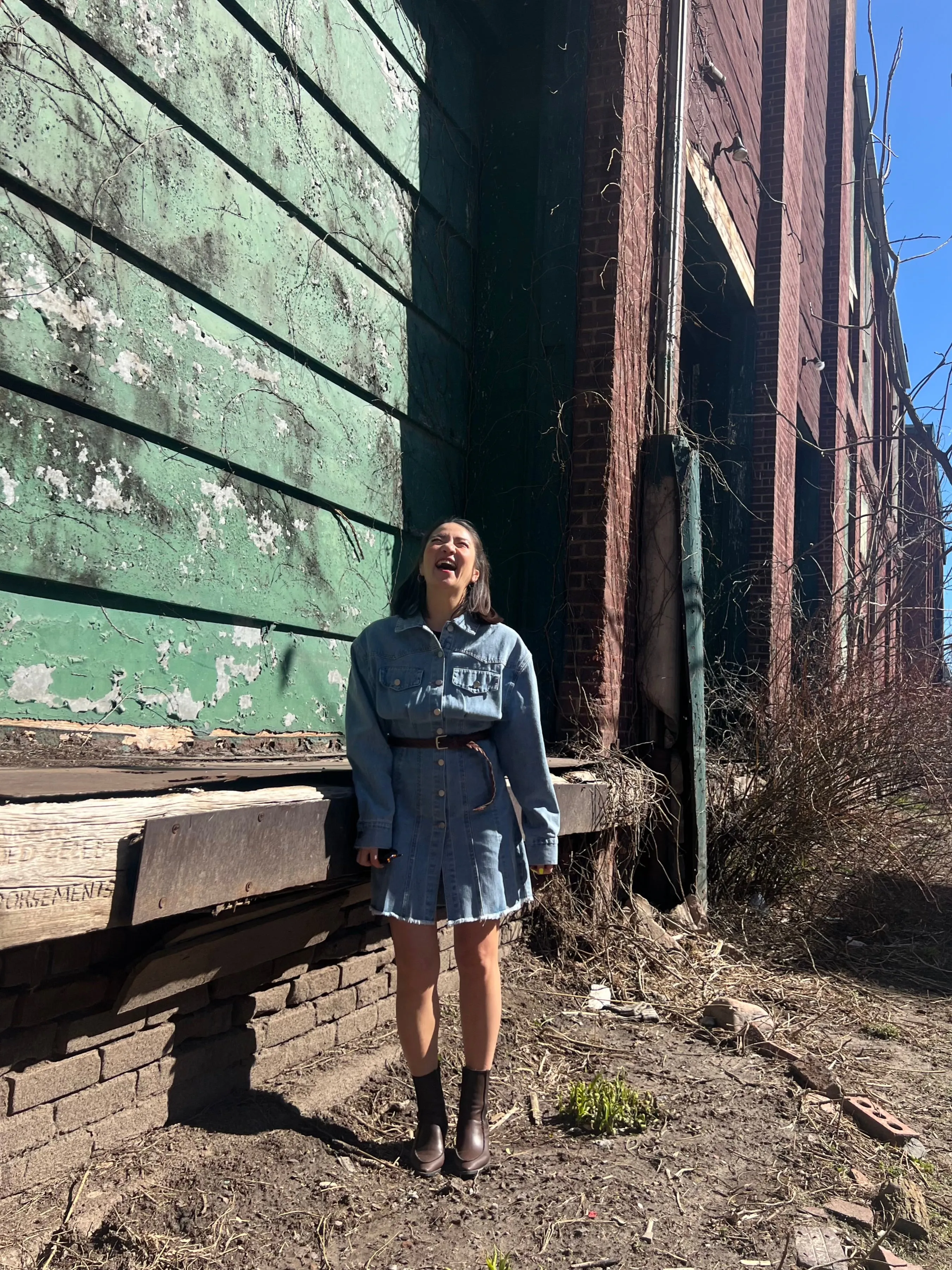 BALLY Denim shirt dress