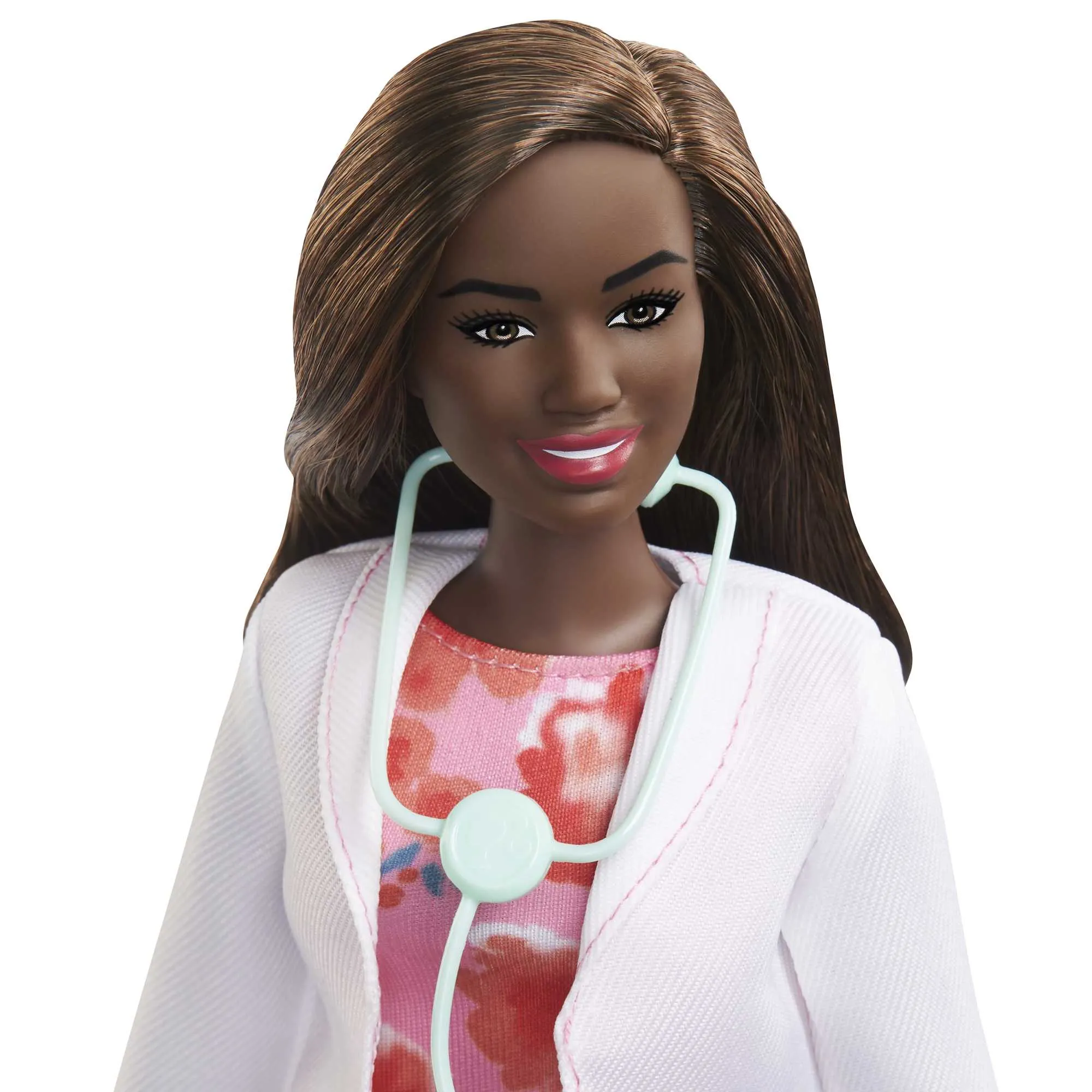 Barbie Doctor Doll, Brunette Hair, Curvy Shape & Accessories, 3 Years Old & Up