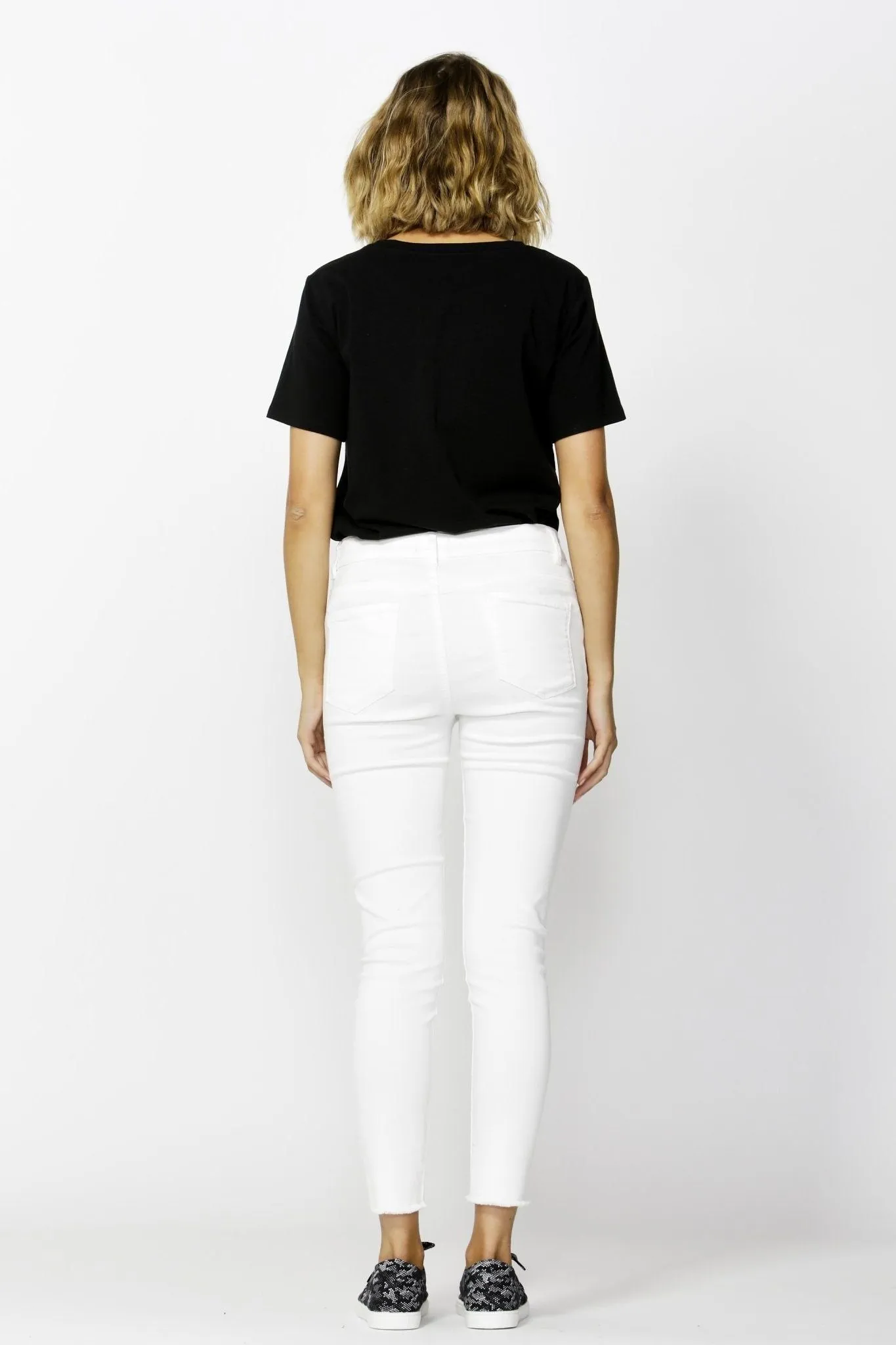 Betty Basics Linden Jean in White