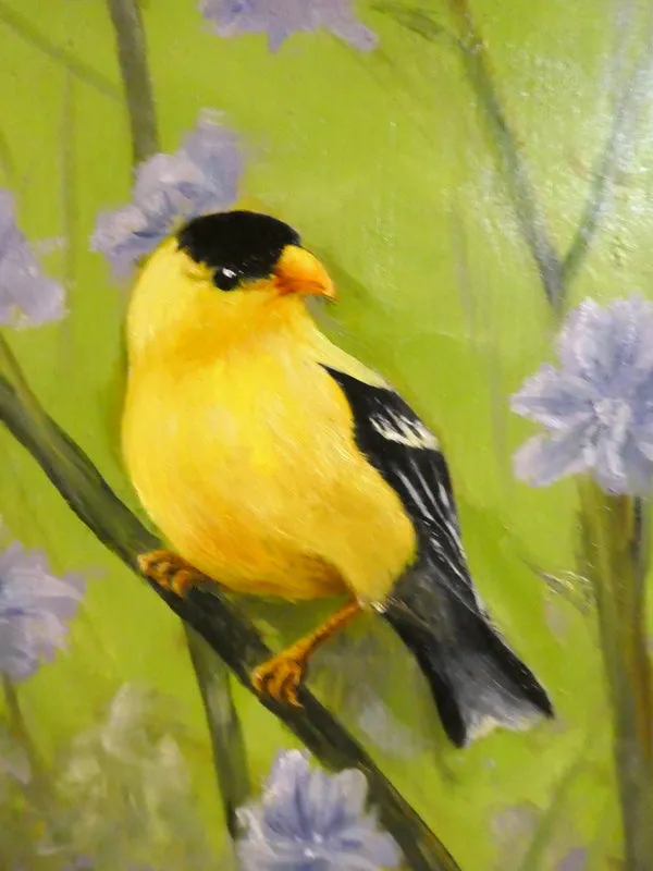 Bird Oil Painting, original oil painting