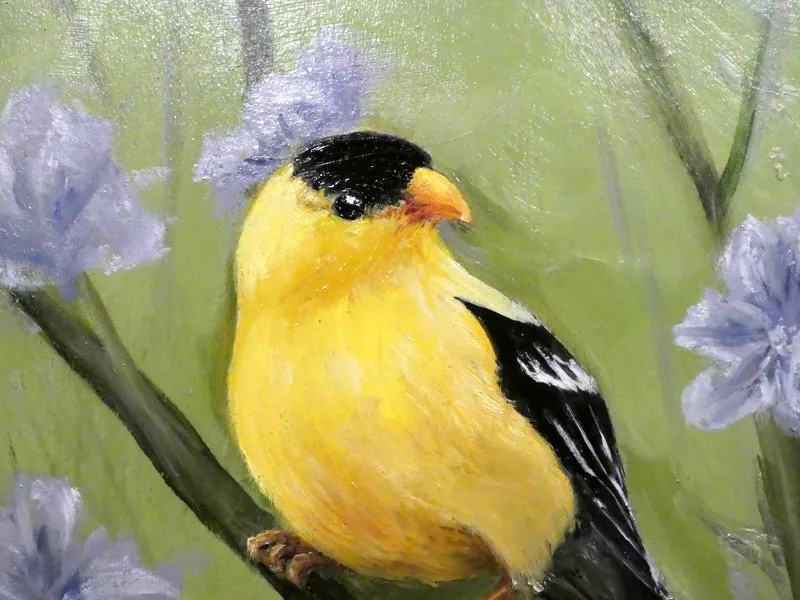 Bird Oil Painting, original oil painting