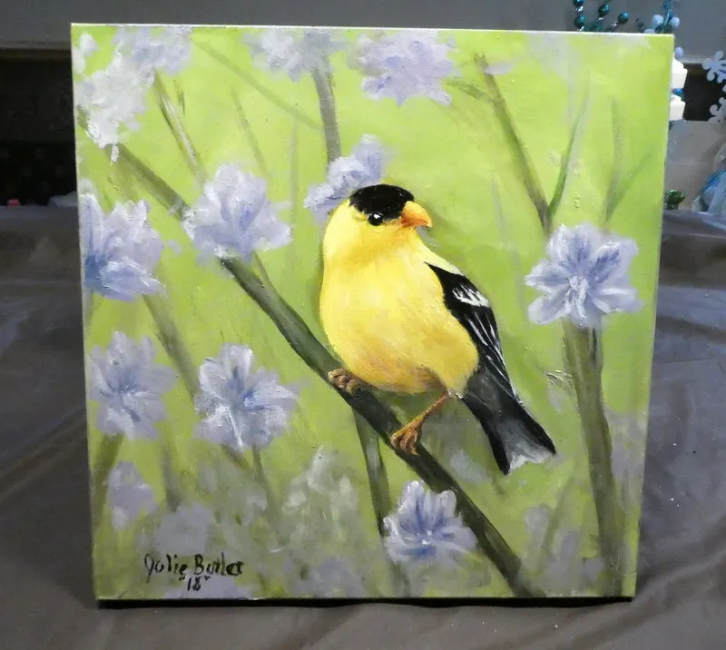 Bird Oil Painting, original oil painting