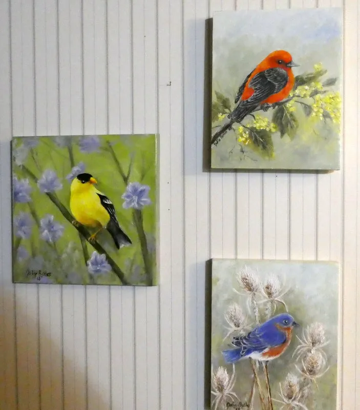 Bird Oil Painting, original oil painting