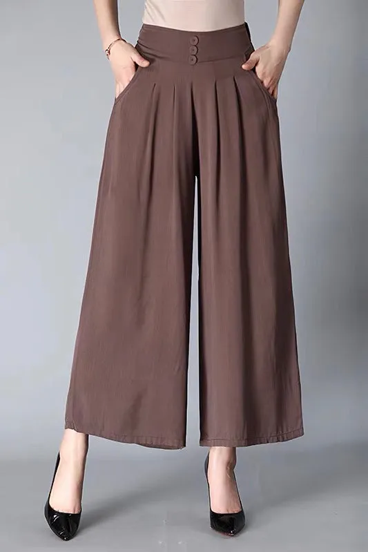 Black Wide Leg Pants W/ Pockets