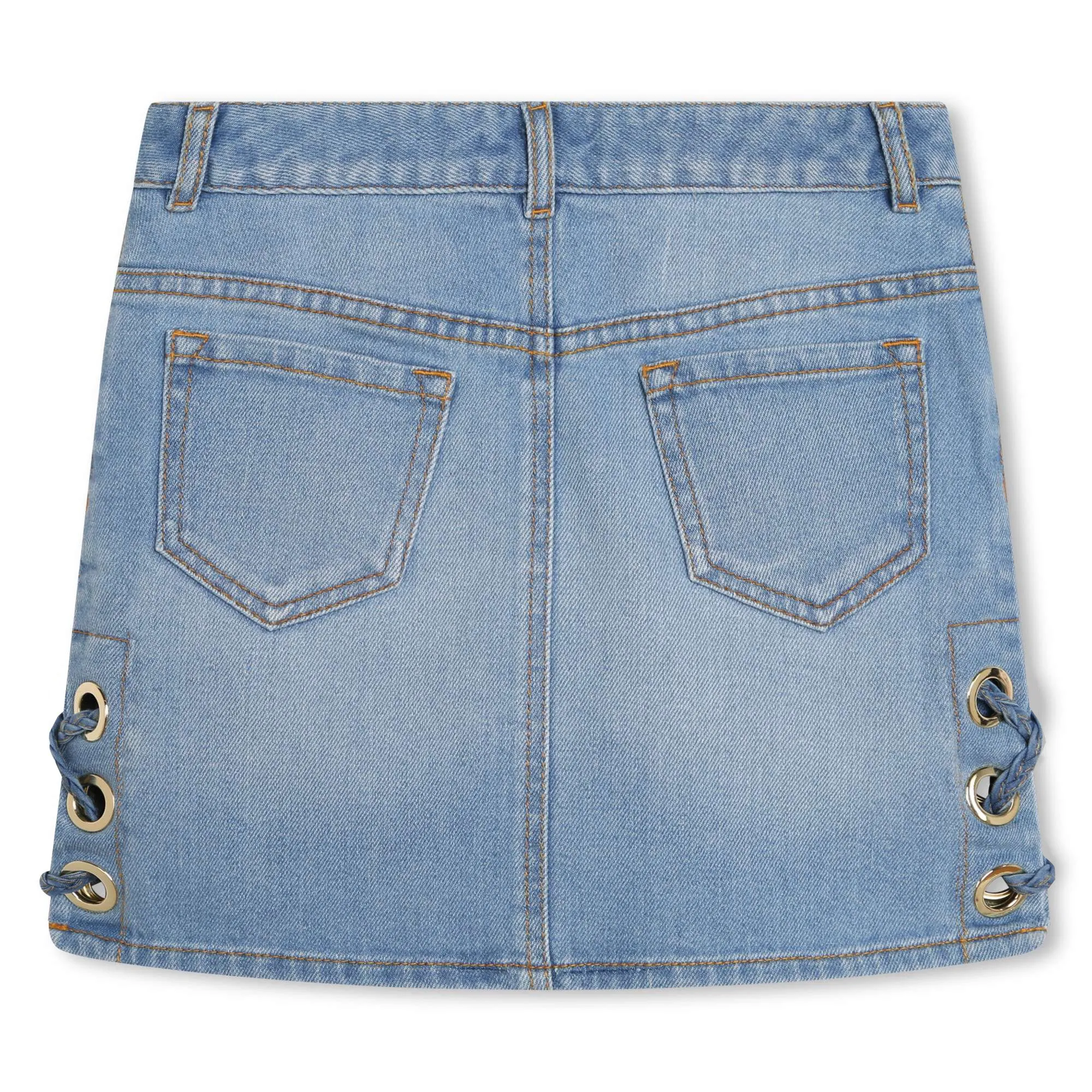 Bleach Denim Skirt