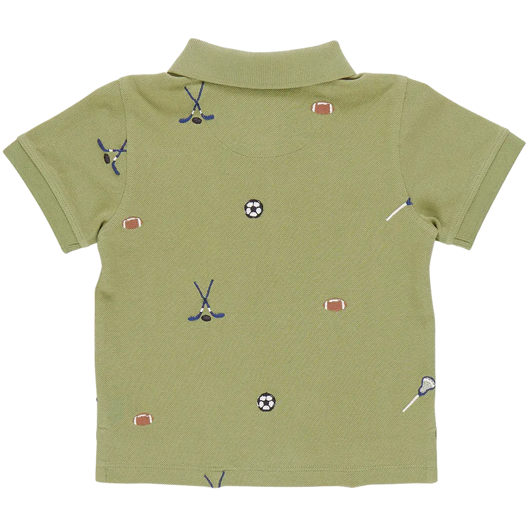 Boys Alec Shirt - Sports Embroidery