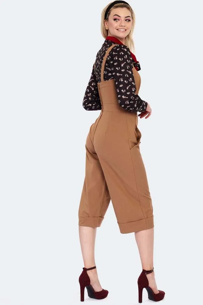 Brown Wide Leg Jumpsuit