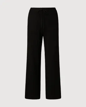 Cable Knit Wide Leg Pant