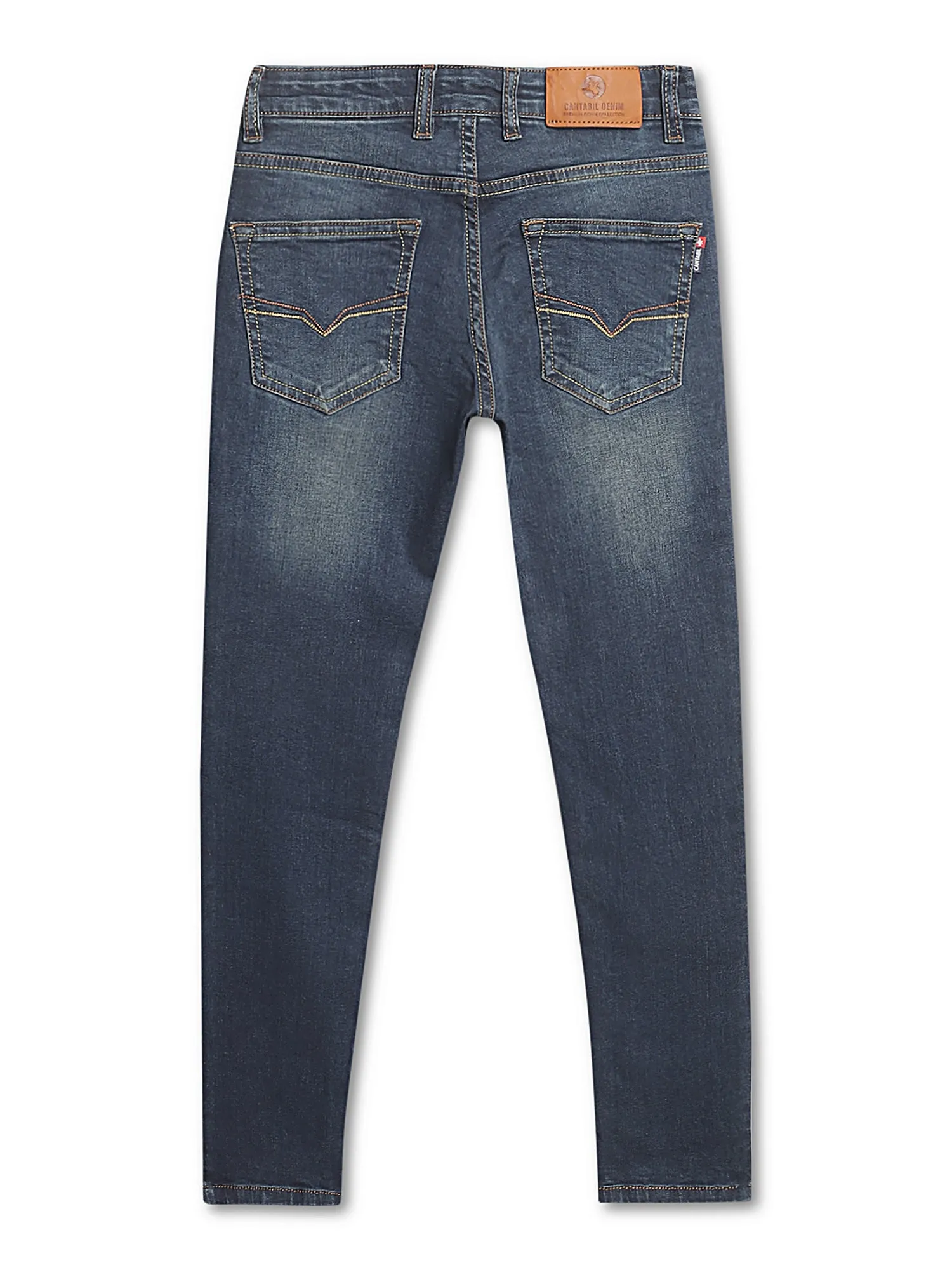 Cantabil Boys Stretchable Dark Blue Jeans