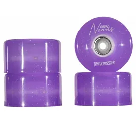 Chaya Light Up Quad Wheels - Neon Purple