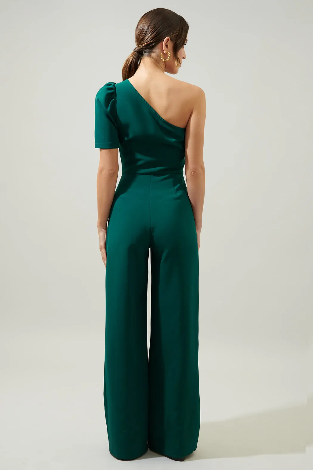 Chelsea One Shoulder Wide Leg Jumpsuit