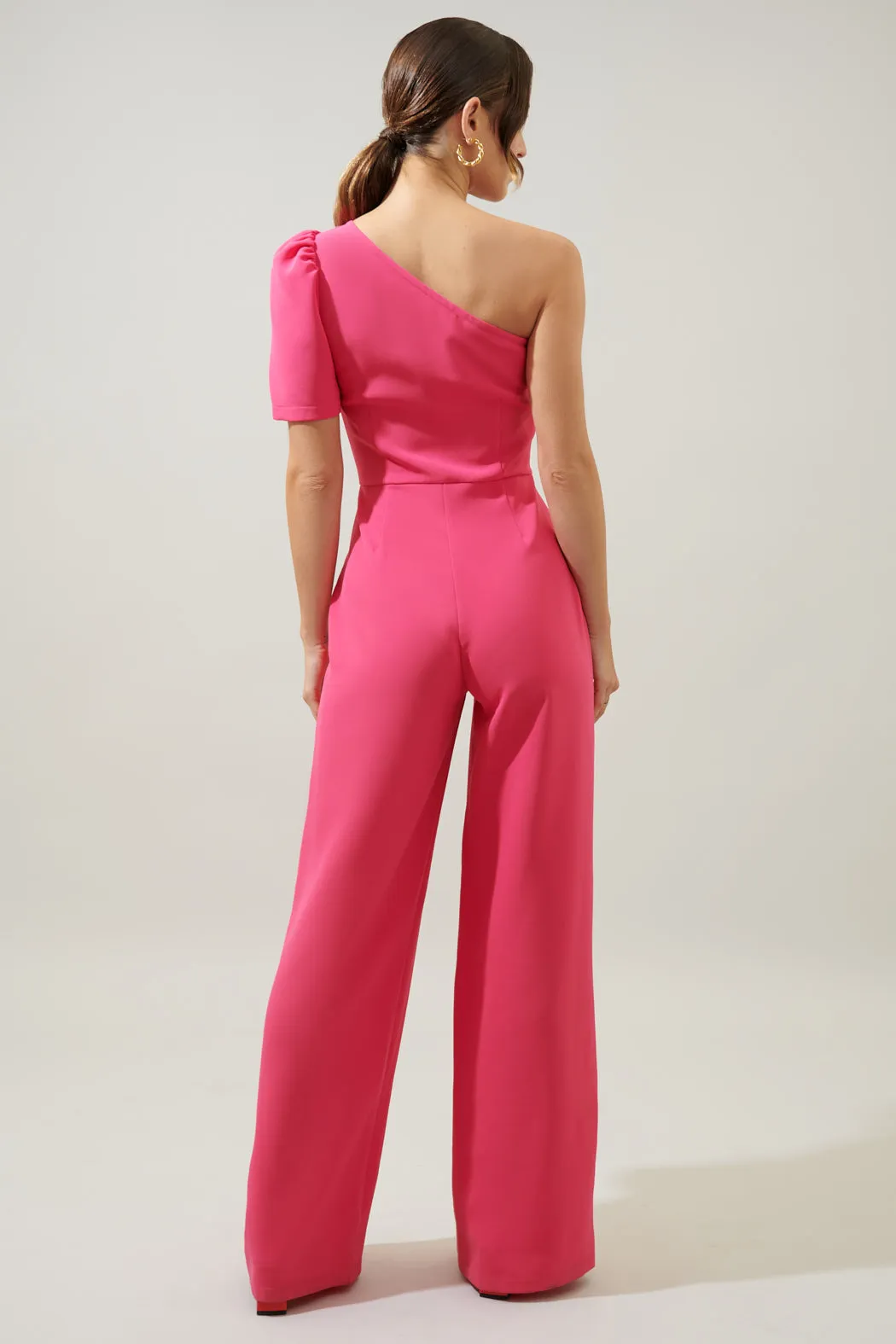 Chelsea One Shoulder Wide Leg Jumpsuit