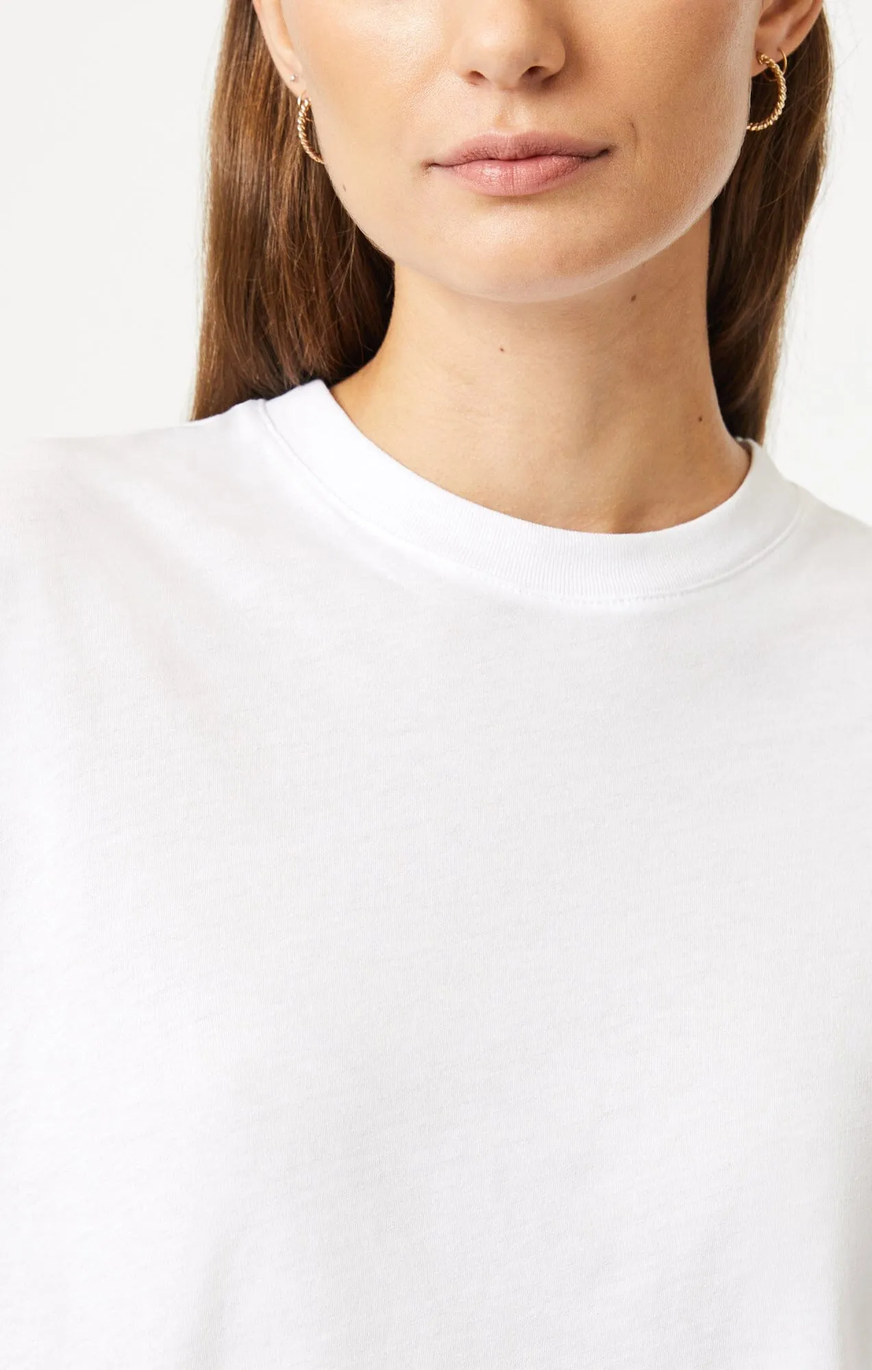 CREW NECK T-SHIRT IN WHITE