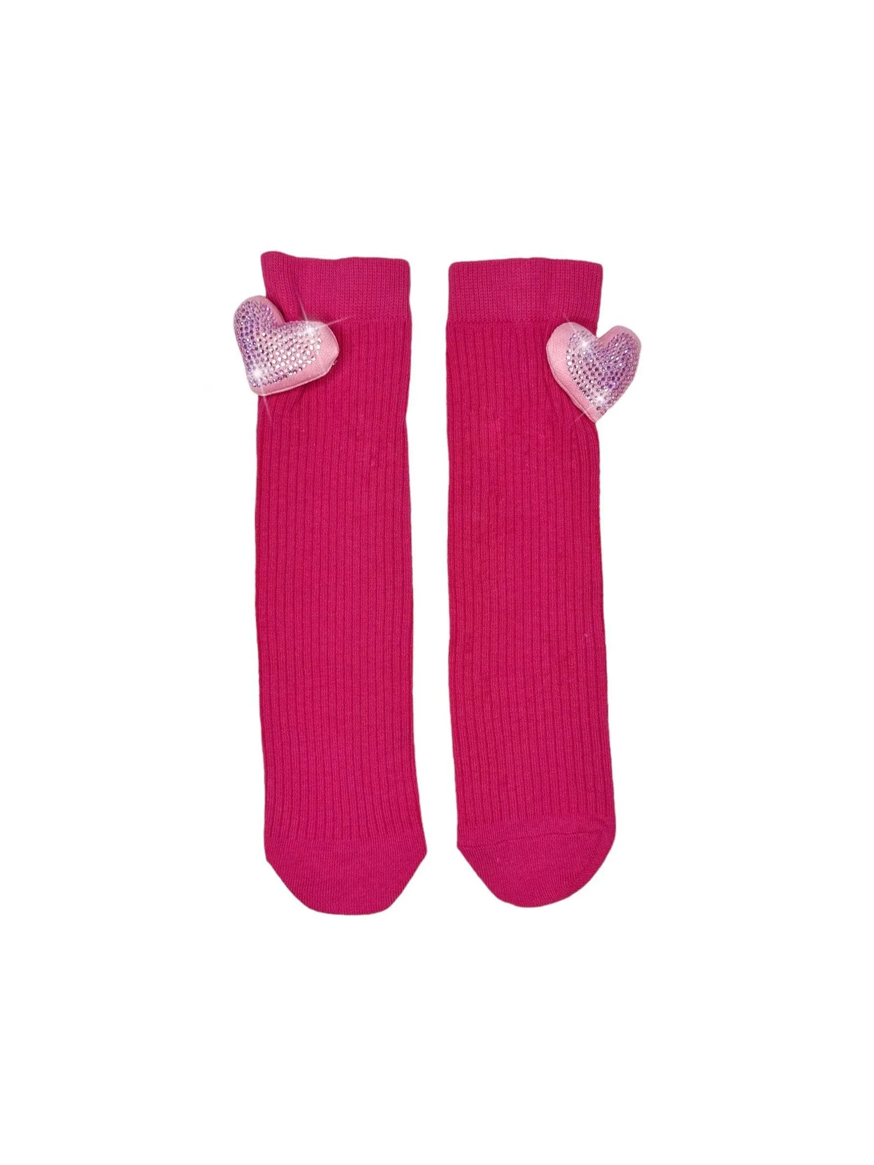 Crystal Hearts Knee Socks