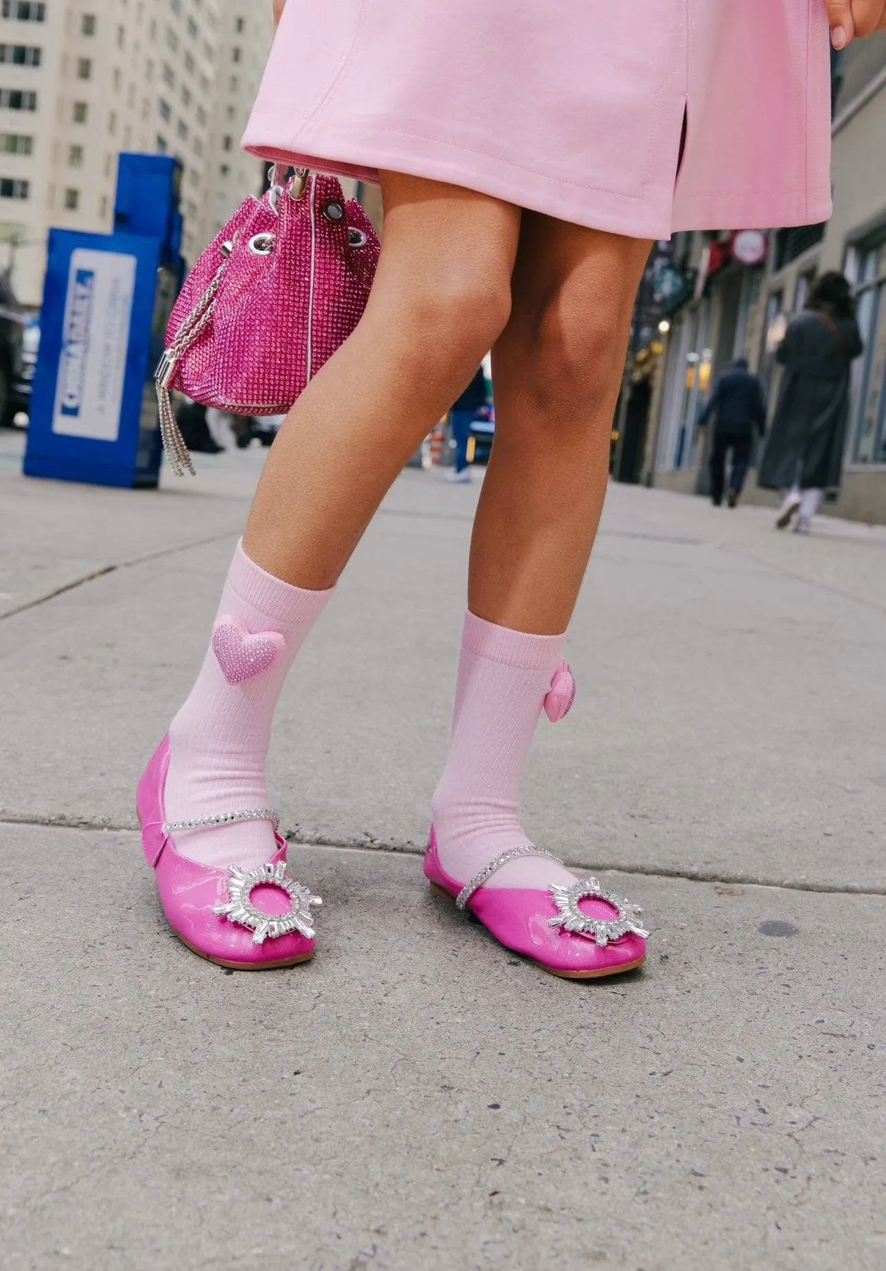 Crystal Hearts Knee Socks