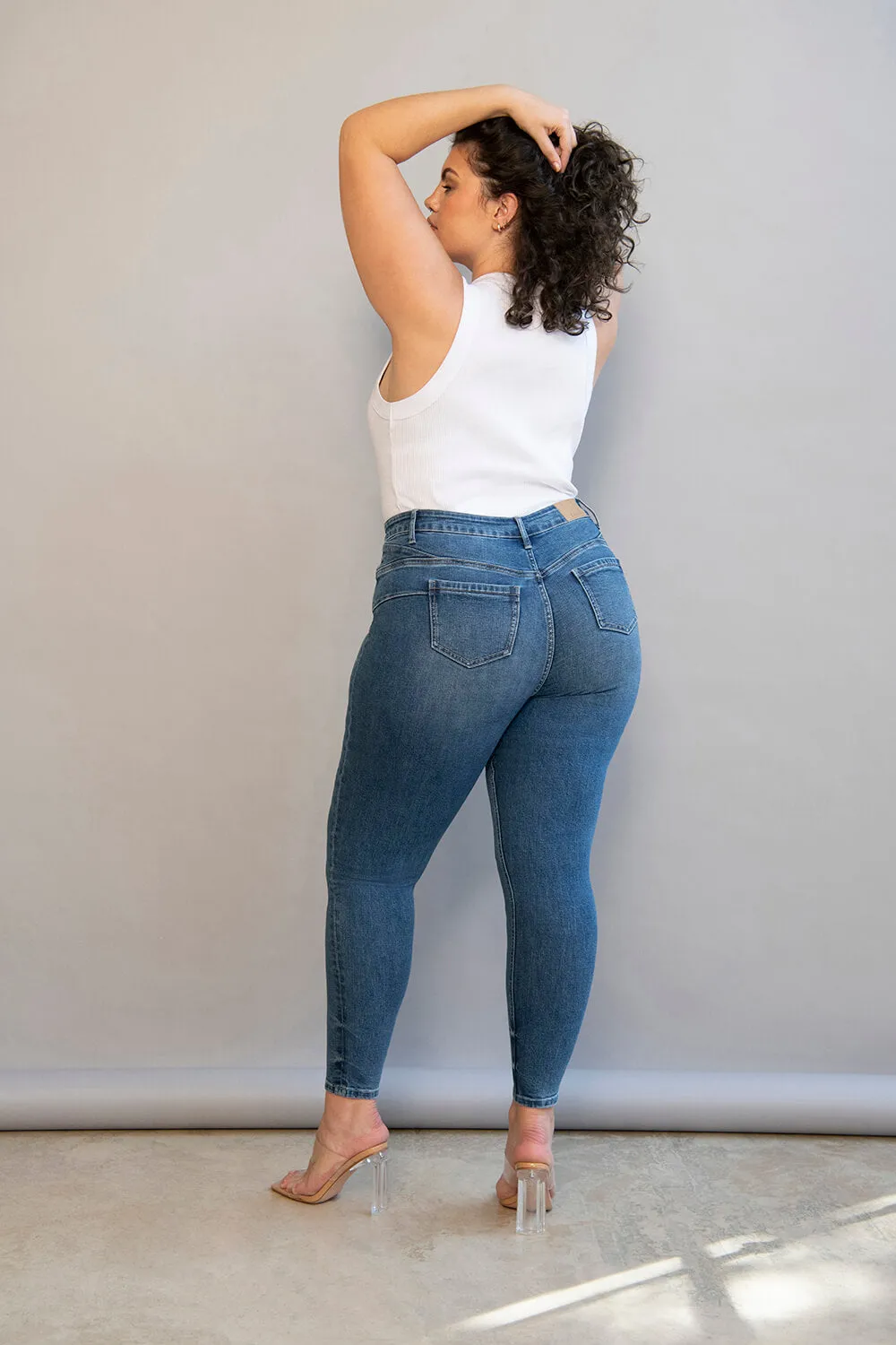 Curve Lift & Shape Jeans - Mid Blue