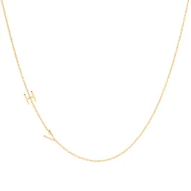 Custom Gold Necklace - 2 Letters