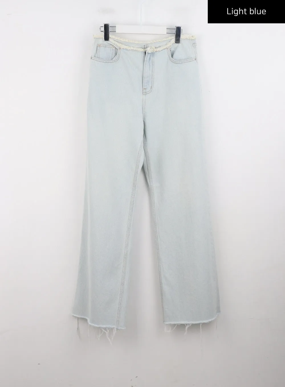 Cut Waist Wide Leg Jeans CG323