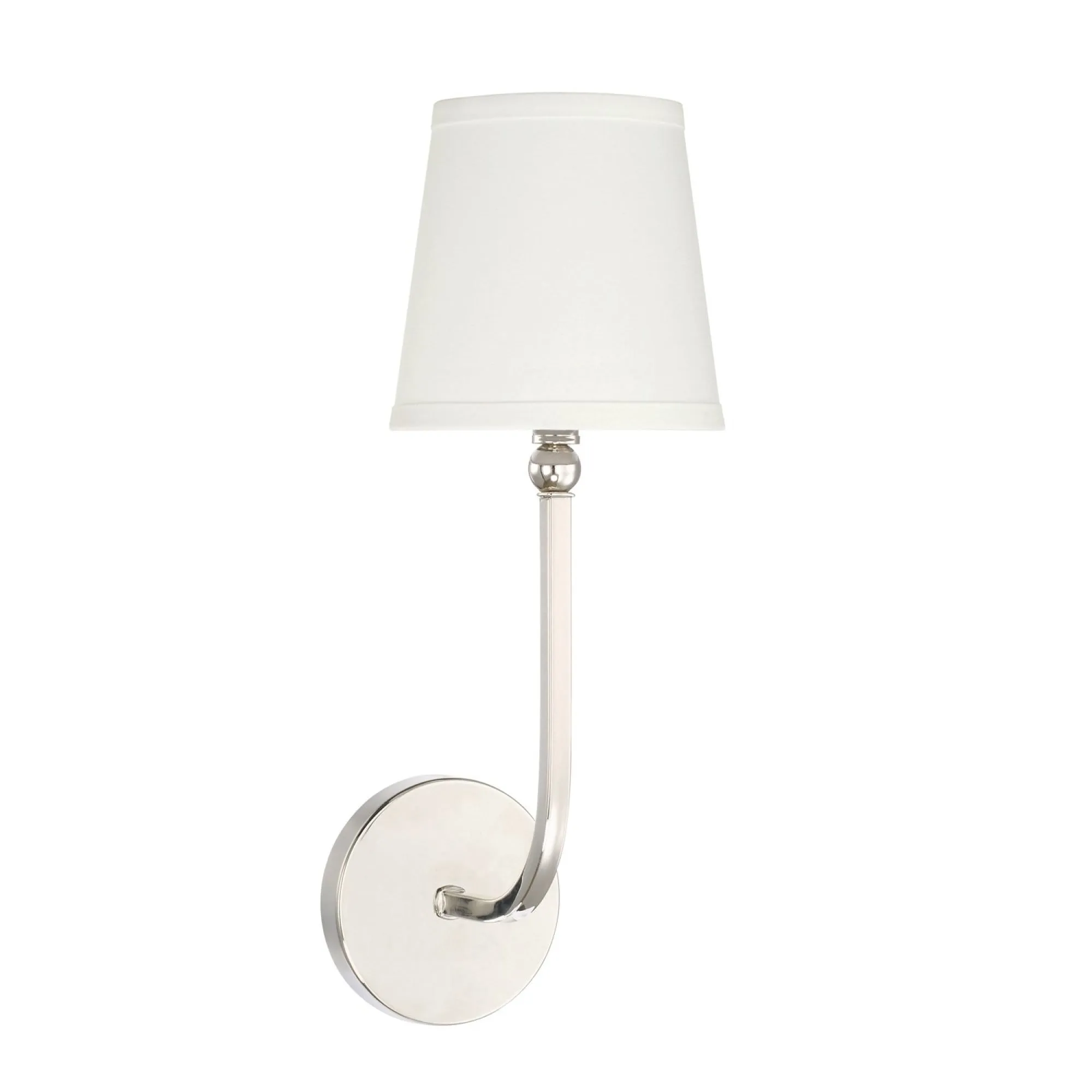 Dawson One Light Wall Sconce - Polished Nickel