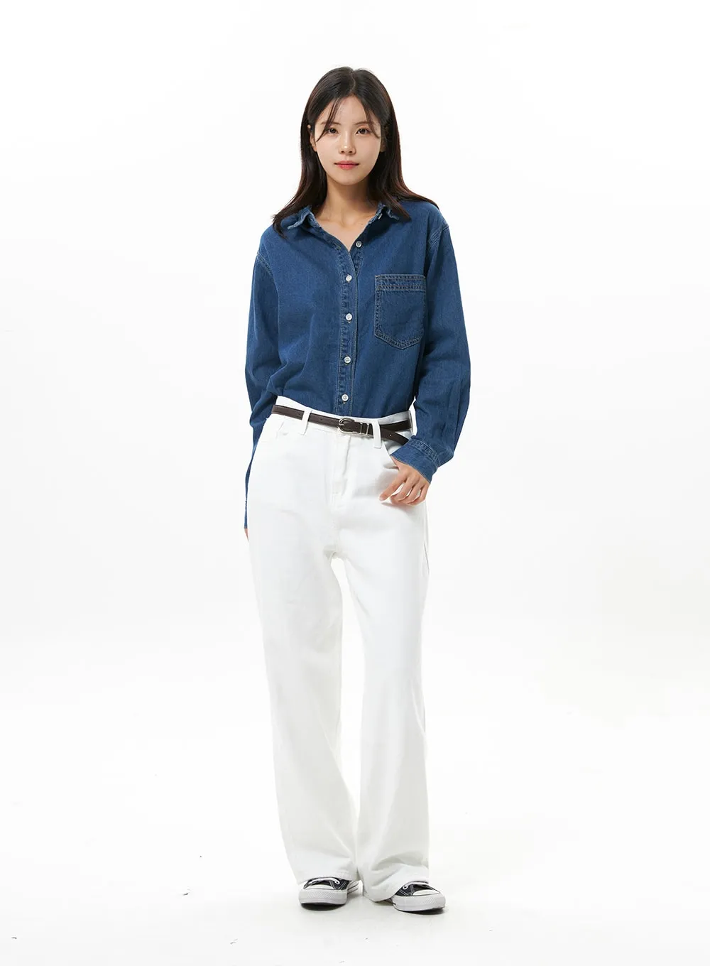 Denim Button-Down Shirt OS310