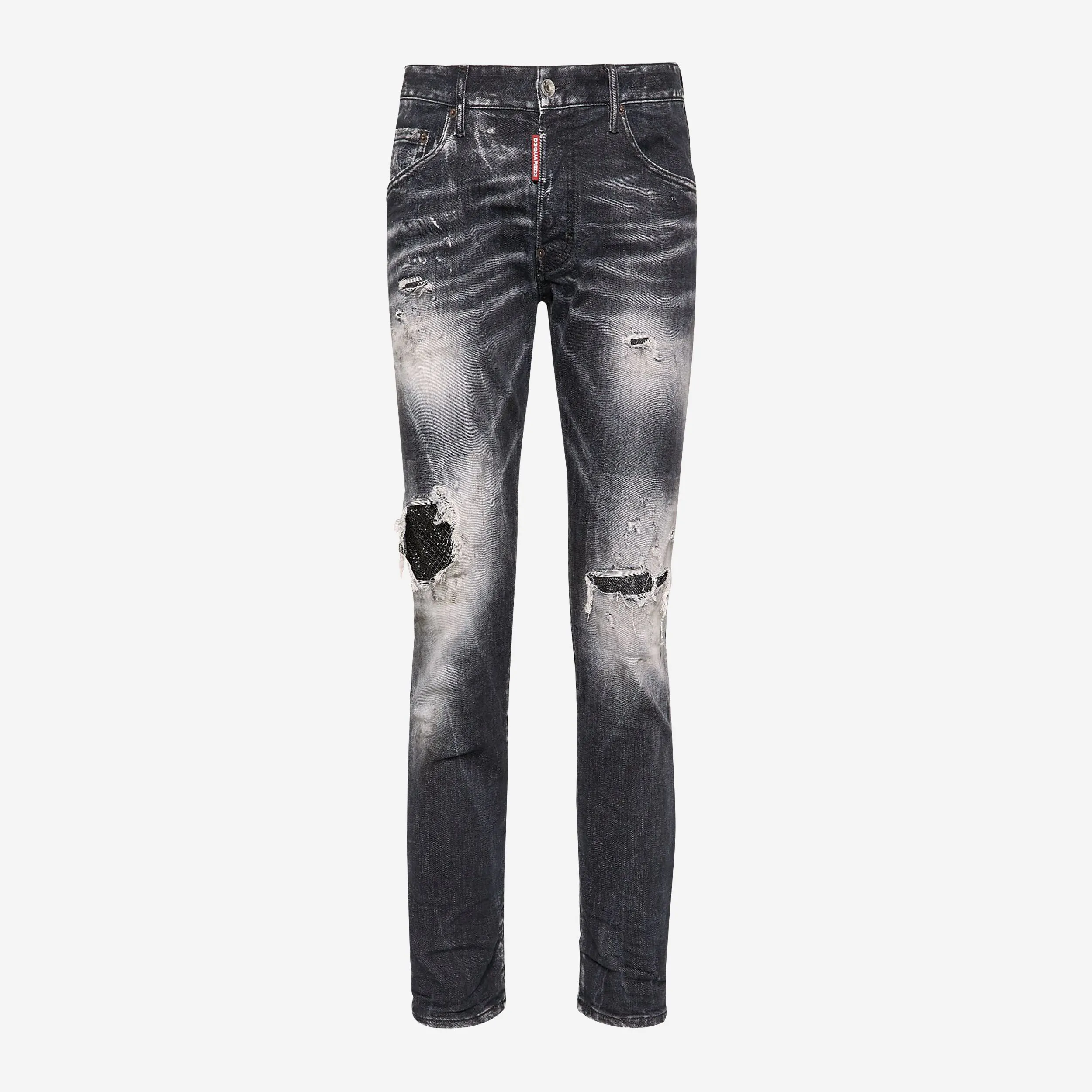 DSquared2 Black Jet Set Wash Skater Jeans